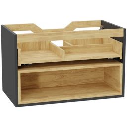 Excellent Tuto 2.0 korpus szafki 80x46.5x50 cm podumywalkowa wisząca szara-dąb MLEX.2171.800.GRBL