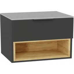 Excellent Tuto 2.0 korpus szafki 80x46.5x50 cm podumywalkowa wisząca szara-dąb MLEX.2171.800.GRBL