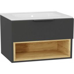 Excellent Tuto 2.0 korpus szafki 80x46.5x50 cm podumywalkowa wisząca szara-dąb MLEX.2171.800.GRBL