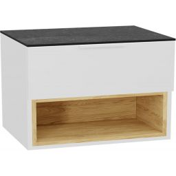 Excellent Tuto 2.0 korpus szafki 80x46.5x50 cm podumywalkowa wisząca biała-dąb MLEX.2171.800.WHBL