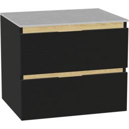 Excellent Tuto 2.0 korpus szafki 60x46.5x50 cm podumywalkowa wisząca czarna-dąb MLEX.2172.600.BKBL