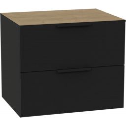 Excellent Tuto 2.0 korpus szafki 60x46.5x50 cm podumywalkowa wisząca czarna-dąb MLEX.2172.600.BKBL