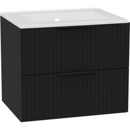 Excellent Tuto 2.0 korpus szafki 60x46.5x50 cm podumywalkowa wisząca czarna-dąb MLEX.2172.600.BKBL