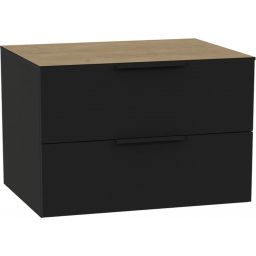 Excellent Tuto 2.0 korpus szafki 80x46.5x50 cm podumywalkowa wisząca czarna-dąb MLEX.2172.800.BKBL