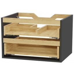 Excellent Tuto 2.0 korpus szafki 80x46.5x50 cm podumywalkowa wisząca szara-dąb MLEX.2172.800.GRBL