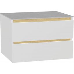 Excellent Tuto 2.0 korpus szafki 80x46.5x50 cm podumywalkowa wisząca biała-dąb MLEX.2172.800.WHBL