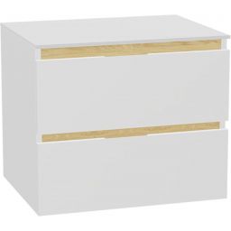 Excellent Tuto 2.0 korpus szafki 80x46.5x50 cm podumywalkowa wisząca biała-dąb MLEX.2172.800.WHBL