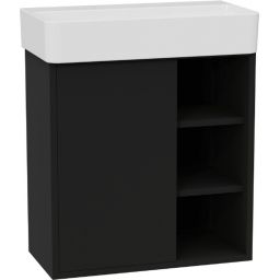 Excellent Ness szafka 57x28x60 cm podumywalkowa wisząca czarny soft MLEX.8201.600.BL