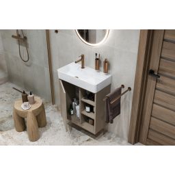 Excellent Ness szafka 57x28x60 cm podumywalkowa wisząca czarny soft MLEX.8201.600.BL