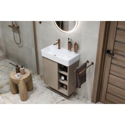 Excellent Ness szafka 57x28x60 cm podumywalkowa wisząca cappuccino mat MLEX.8201.600.CA