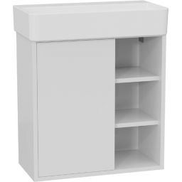 Excellent Ness szafka 57x28x60 cm podumywalkowa wisząca biały połysk MLEX.8201.600.WH