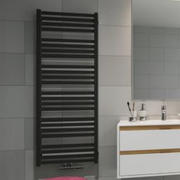 Excellent Horos grzejnik łazienkowy drabinkowy 146x50 cm czarny GREX.HO146.BL