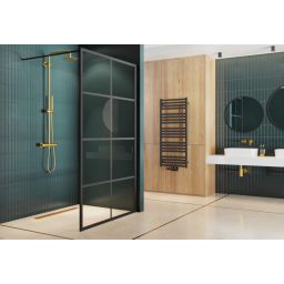 Excellent Horos grzejnik łazienkowy drabinkowy 121x50 cm czarny GREX.HO121.BL