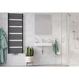 Excellent Horos grzejnik łazienkowy drabinkowy 146x50 cm czarny GREX.HO146.BL