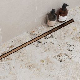 Excellent Stilio ruszt odpływu liniowego 80 cm miedź szczotkowana INEX.1525.800.R.CB