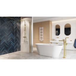 Excellent Pi zestaw prysznicowy ścienny z deszczownicą złoty szczotkowany AREX.1281GB