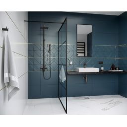 Excellent Keria zestaw prysznicowy z deszczownicą czarny AREX.2081BL