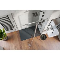 Excellent Keria zestaw prysznicowy z deszczownicą czarny AREX.2081BL