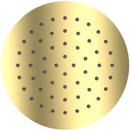 Excellent deszczownica 25x25 cm okrągła złoty połysk AREX.3025GL