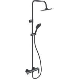 Excellent Clever 2.0 zestaw prysznicowy ścienny z deszczownicą grafitowy AREX.4181AB