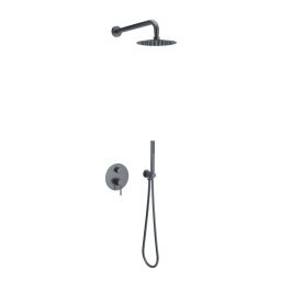Excellent Pi zestaw prysznicowy podtynkowy z deszczownicą grafit szczotkowany AREX.SET.1247AB