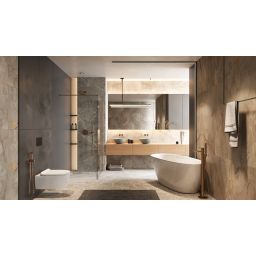 Excellent Pi zestaw prysznicowy podtynkowy z deszczownicą miedź szczotkowana AREX.SET1247CB