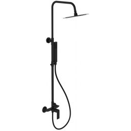 Excellent Glad zestaw prysznicowy ścienny z deszczownicą czarny ARNL.1181BS