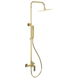 Excellent Glad zestaw prysznicowy ścienny z deszczownicą złoty ARNL.1181GL
