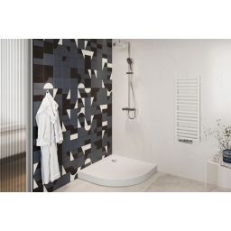 Excellent Sense X brodzik półokrągły 80x80 cm biały mat struktura BREX.1404080080WHC