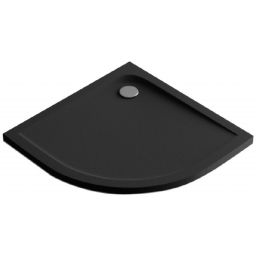 Excellent Sense X brodzik półokrągły 100x100 cm czarny mat struktura BREX.1404100100BLN