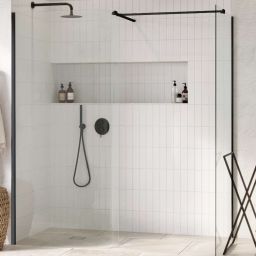 Excellent Vidoq ścianka prysznicowa walk-in 100 cm grafitowy szczotkowany/szkło przezroczyste KAEX.1506.1000.LP.AB
