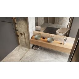 Excellent Vidoq ścianka prysznicowa walk-in 120 cm miedź szczotkowana/szkło przezroczyste KAEX.1506.1200.LP.CB