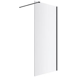 Excellent Vidoq ścianka prysznicowa walk-in 90 cm czarny mat/szkło przezroczyste KAEX.1506.900.LP.BL