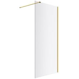 Excellent Vidoq ścianka prysznicowa walk-in 90 cm złoty szczotkowany/szkło przezroczyste KAEX.1506.900.LP.GB