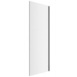 Excellent Rols ścianka prysznicowa z drzwiami 80 cm czarny mat/szkło przezroczyste KAEX.2606.800.LP.BL