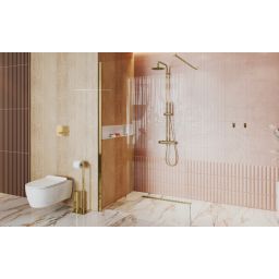 Excellent Aurro przycisk spłukujący do WC złoty połysk INEX.AU230.150.GL