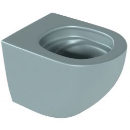Excellent Luqa miska WC wisząca bez kołnierza spłukiwanie wirowe mint blue mat CEAC.6403.480.MBM
