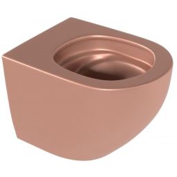 Excellent Luqa miska WC wisząca bez kołnierza spłukiwanie wirowe terracotta mat CEAC.6403.480.TEM