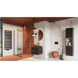 Excellent Luqa miska WC wisząca bez kołnierza spłukiwanie wirowe terracotta mat CEAC.6403.480.TEM