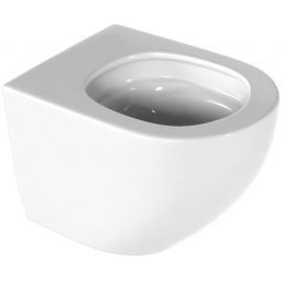 Excellent Luqa miska WC wisząca bez kołnierza spłukiwanie wirowe biały połysk CEAC.6403.480.WH