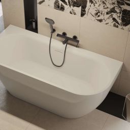 Excellent Oceana 2.0 wanna przyścienna 165x75 cm owalna biały połysk WAEX.OCE2.165WP.WH