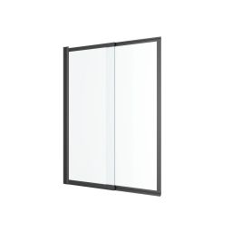 Excellent Liner parawan nawannowy 110 cm rozsuwany czarny mat/szkło przezroczyste KAEX.2930.1100.LP