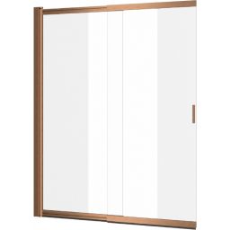 Excellent Liner parawan nawannowy 110 cm 2-częściowy miedź szczotkowana/szkło przezroczyste KAEX.2960.1100.LP