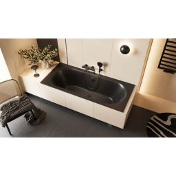 Excellent Oceana wanna prostokątna Slim 170x75 cm czarny mat WAEX.OCE17BLMS