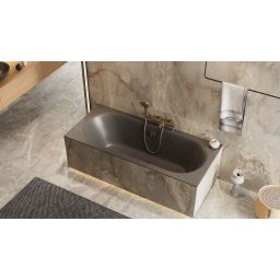 Excellent Oceana wanna prostokątna Slim 180x80 cm szary mat WAEX.OCE18GRMS 