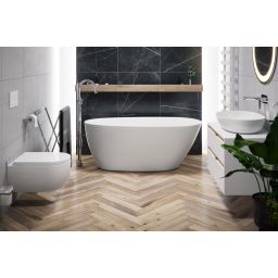 Excellent Olia 2.0 wanna wolnostojąca 160x75 cm owalna biały połysk WAEX.OLI2.16WH