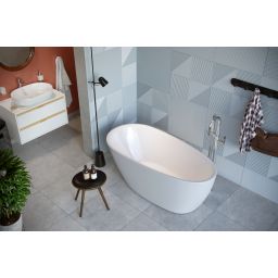 Excellent Olia 2.0 wanna wolnostojąca 160x75 cm owalna biały połysk WAEX.OLI2.16WH