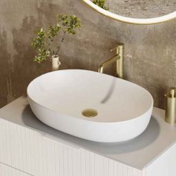 Excellent Jima umywalka 61,5x41,5 cm owalna nablatowa biały mat CEAC.2001.615.WHM