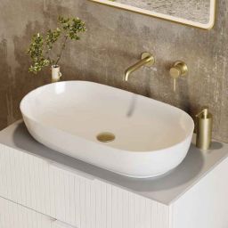 Excellent Jima umywalka 71x41 cm owalna nablatowa biały połysk CEAC.2001.710.WH