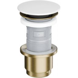 Excellent Design korek do umywalki złoty szczotkowany/biały mat ARIN.1485.K.01.WHMGB